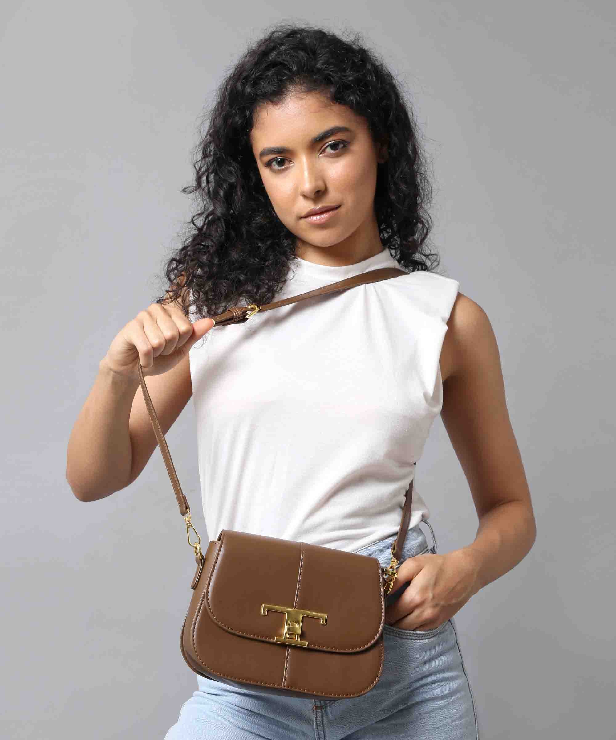 Filauri Luxe Gold Accented Sling Bag