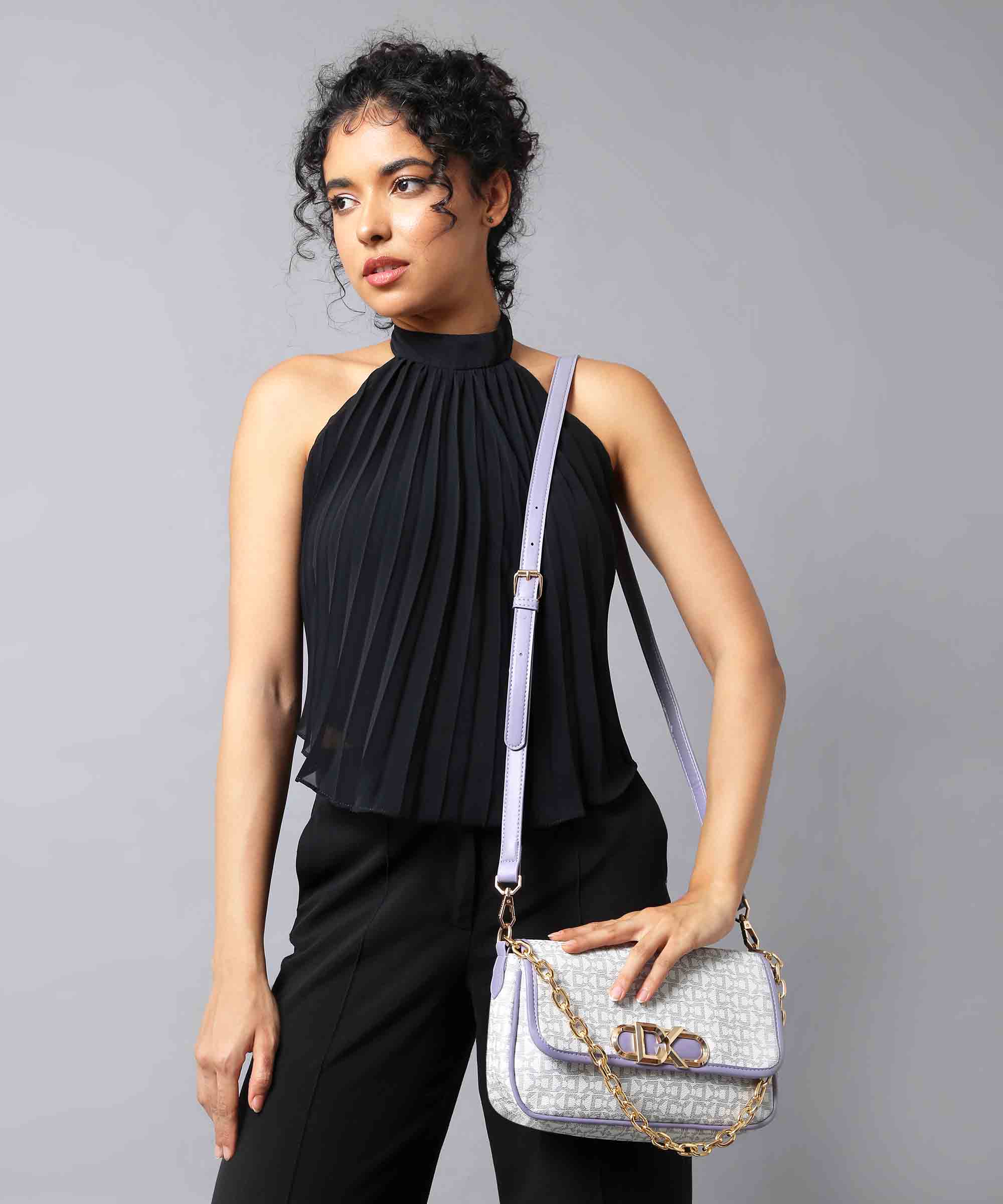 Diana Korr Monogram Convertible Sling and Shoulder Bag