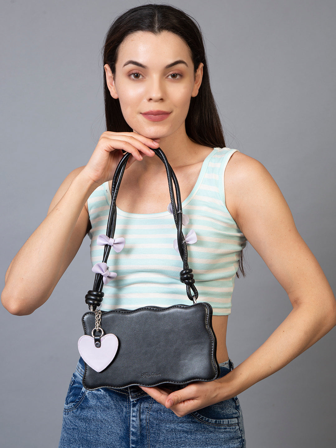 Filauri Adorable Heart Charm Bag
