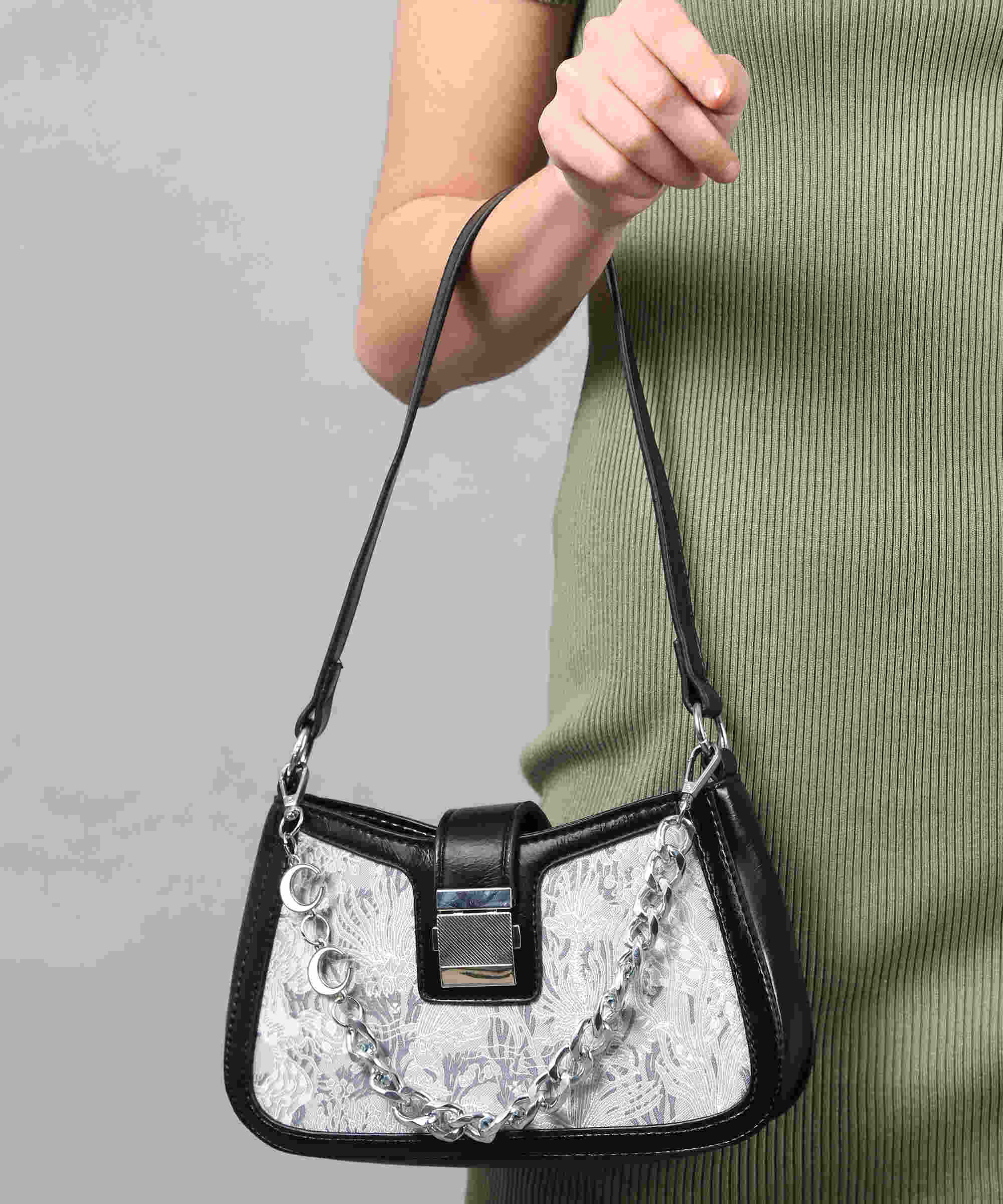 Filauri SilverGleam Chain Shoulder Bag