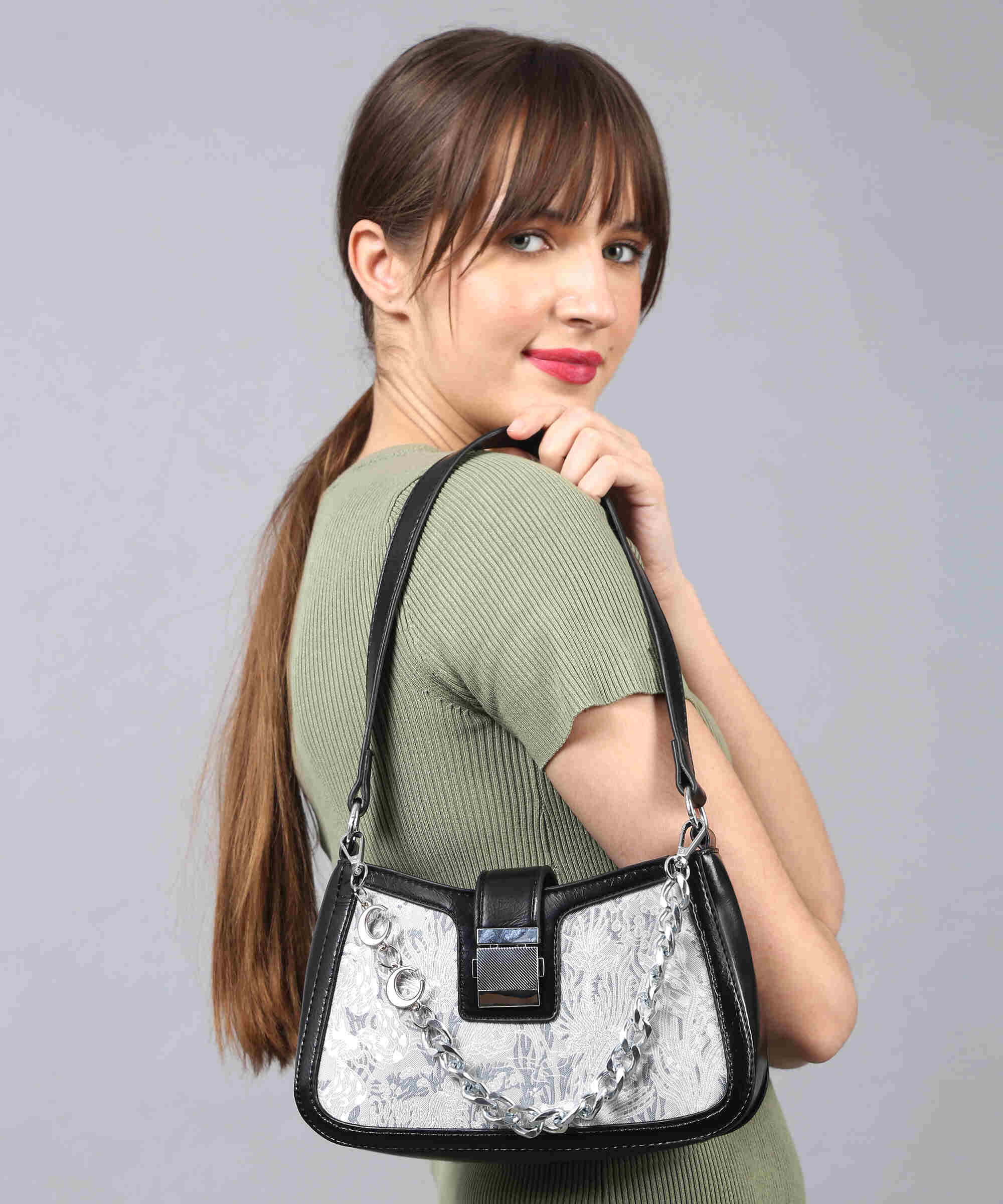 Filauri SilverGleam Chain Shoulder Bag
