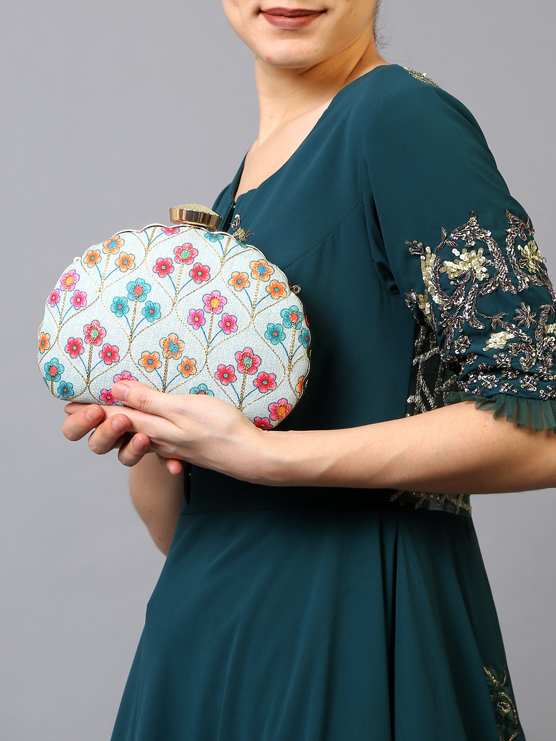 Filauri Floral Structured Sling Bag