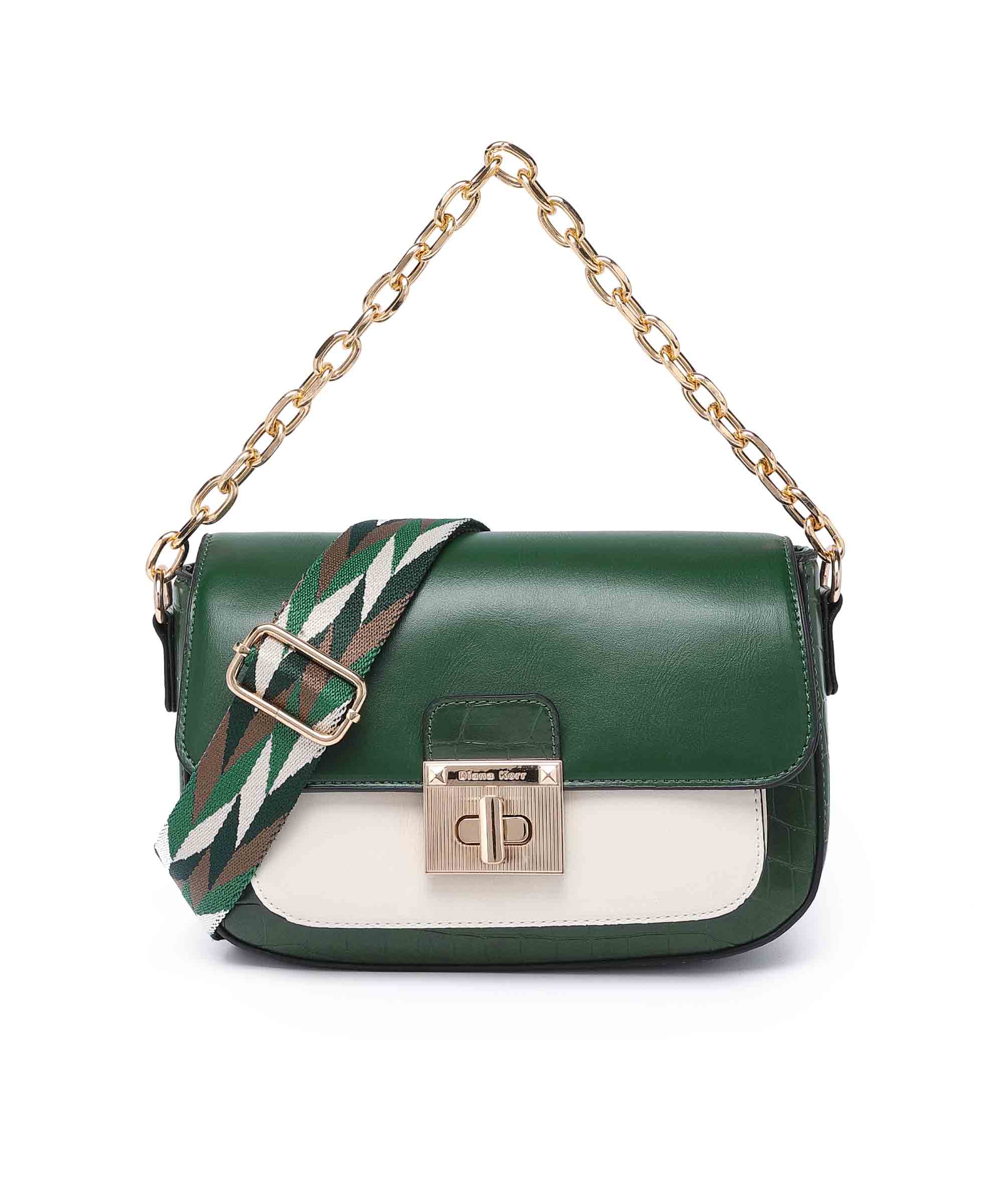 Diana Korr Chain Strap Convertible Shoulder and Sling Bag