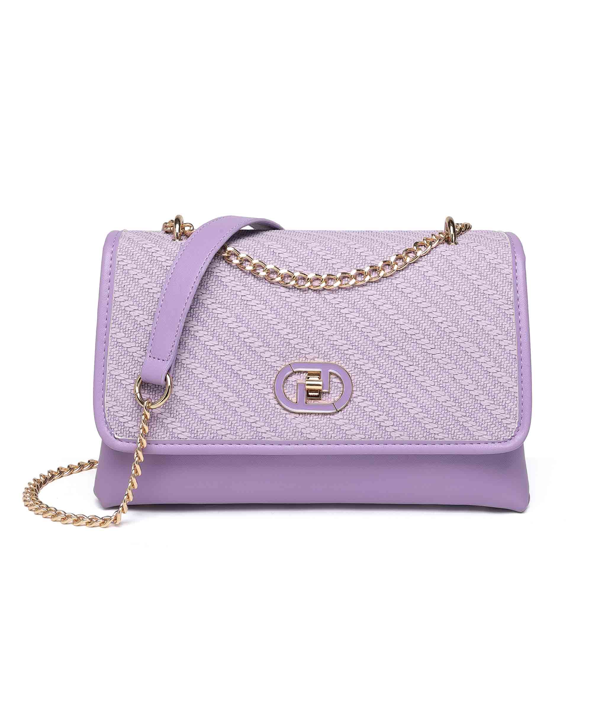 Diana Korr Woven Flap Shoulder Bag