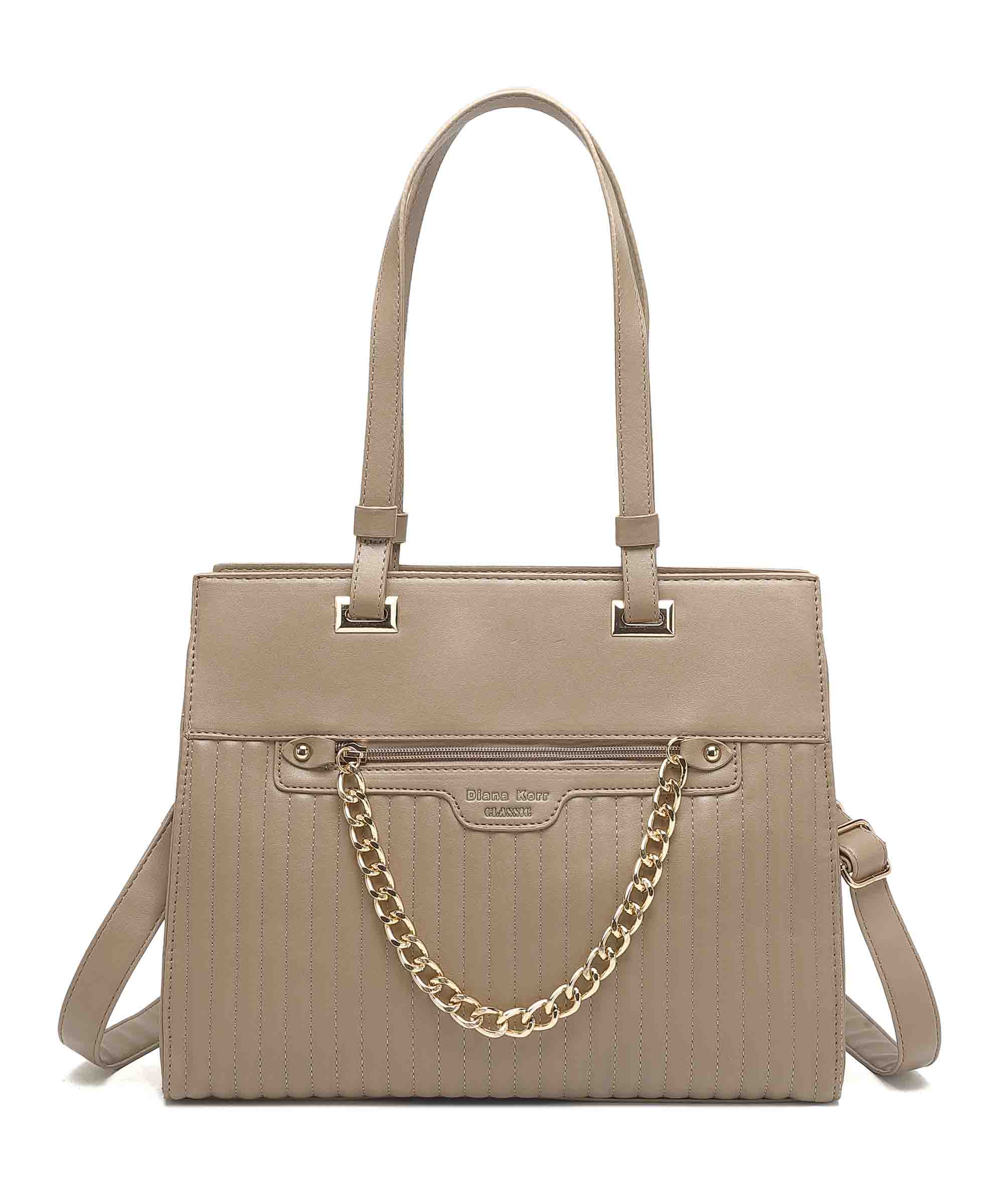 Diana Korr Quilted Chain Tote Bag