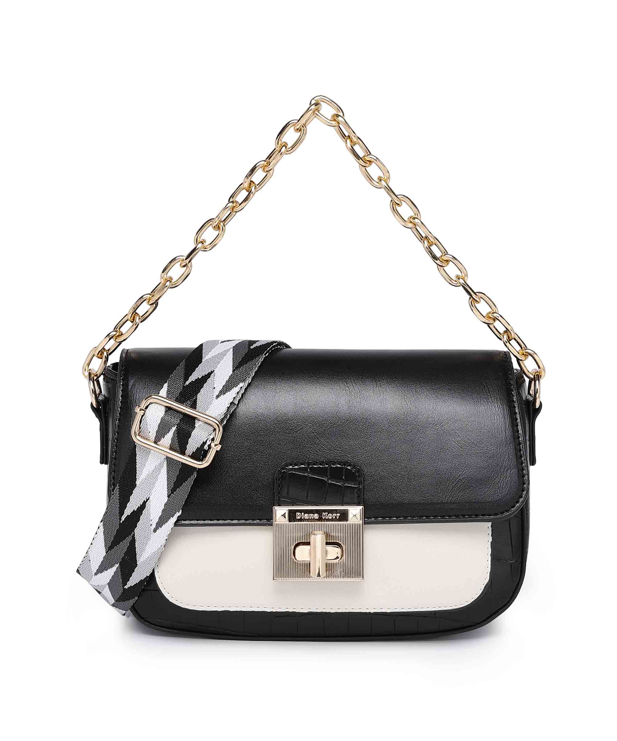 Diana Korr Chain Strap Convertible Shoulder and Sling Bag