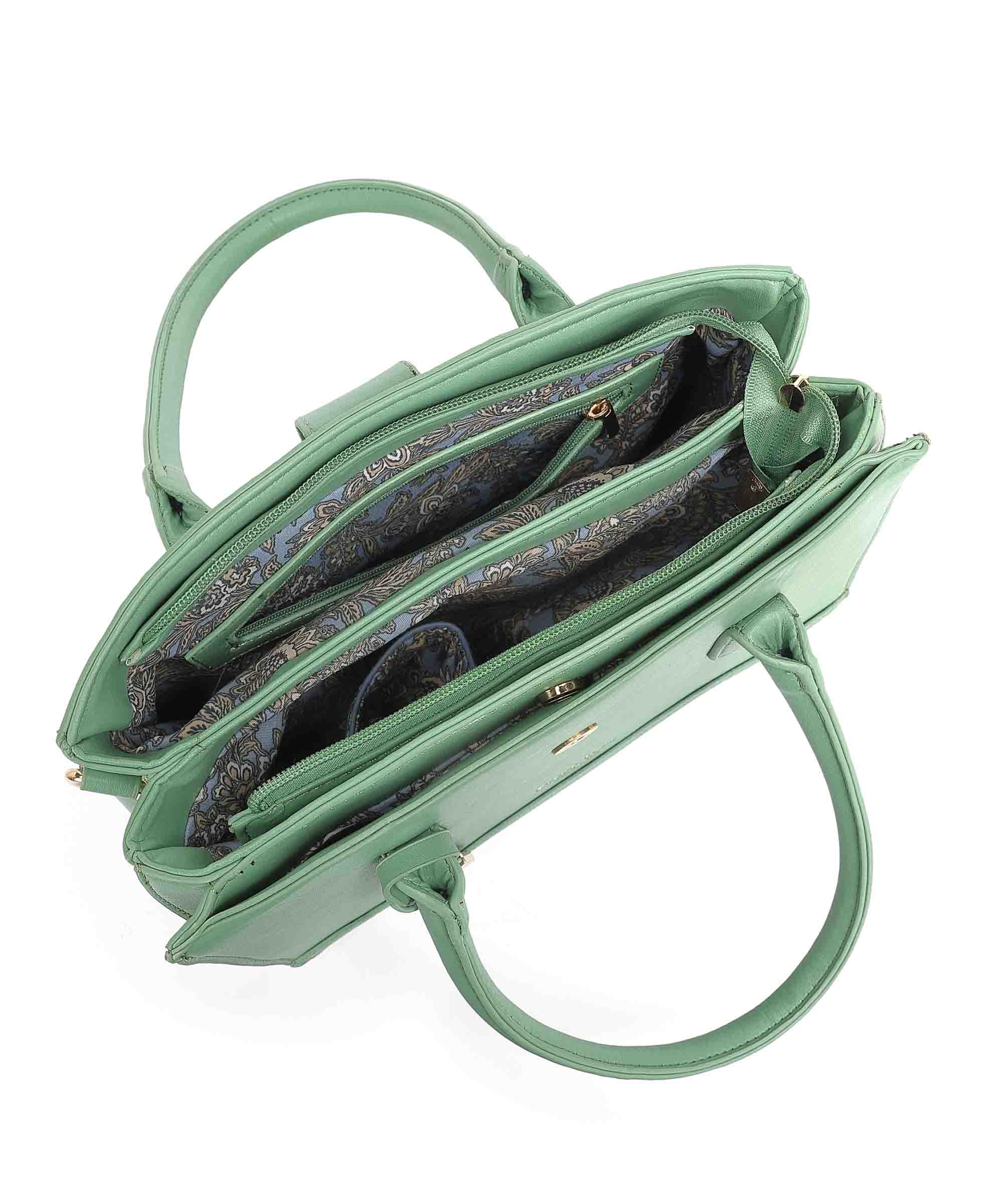 Diana Korr Croc-Embossed Satchel Bag
