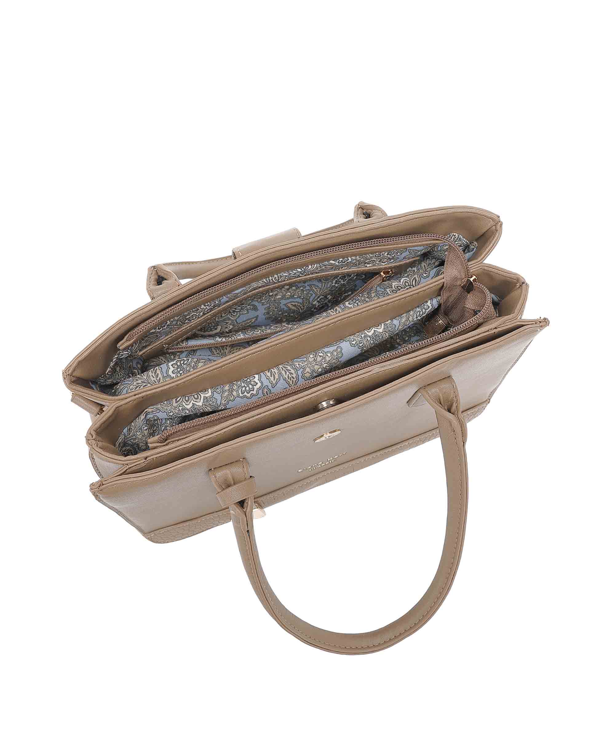 Diana Korr Croc-Embossed Satchel Bag