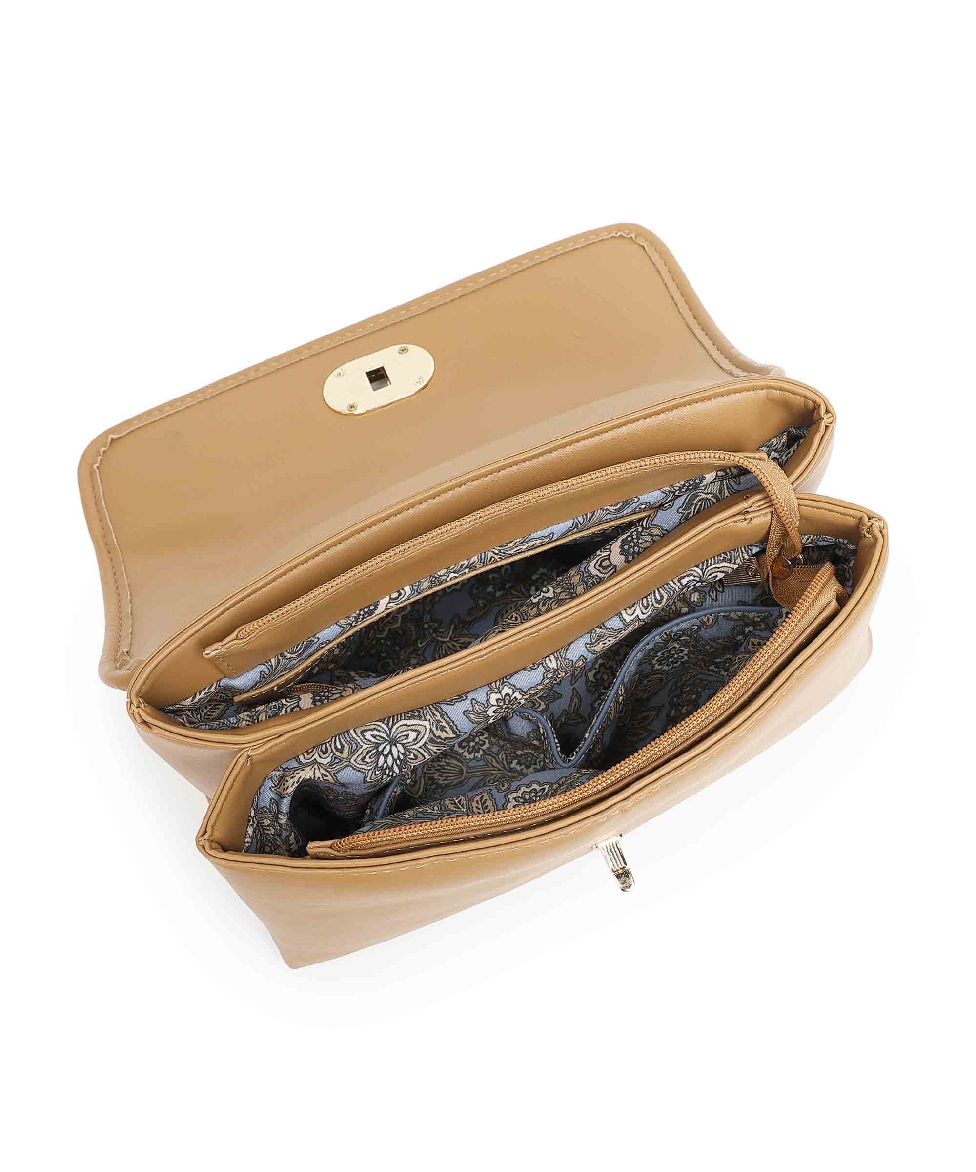 Diana Korr Woven Flap Shoulder Bag