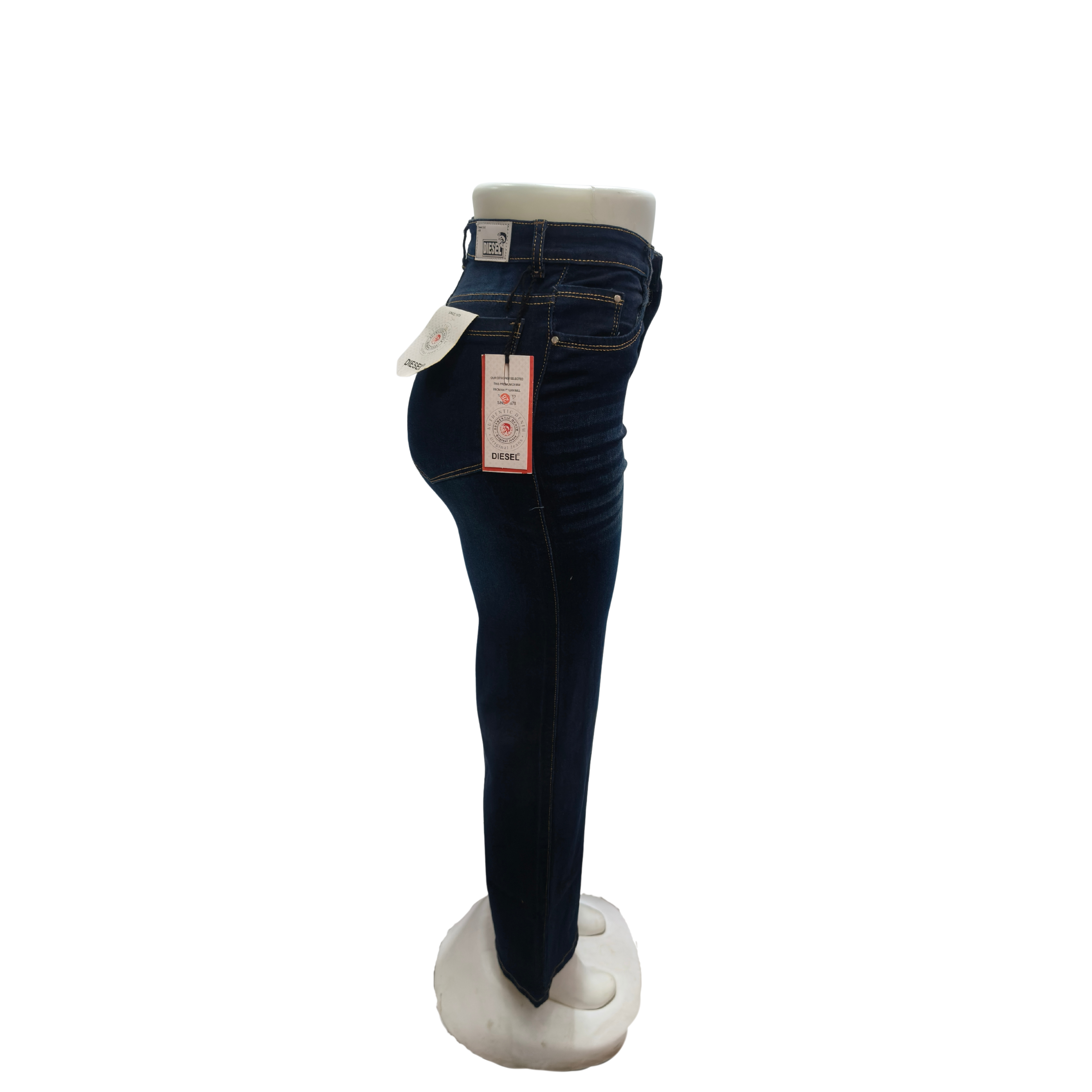 Filauri Women's Dark Blue High Rise Wide Leg Stretchable Jeans