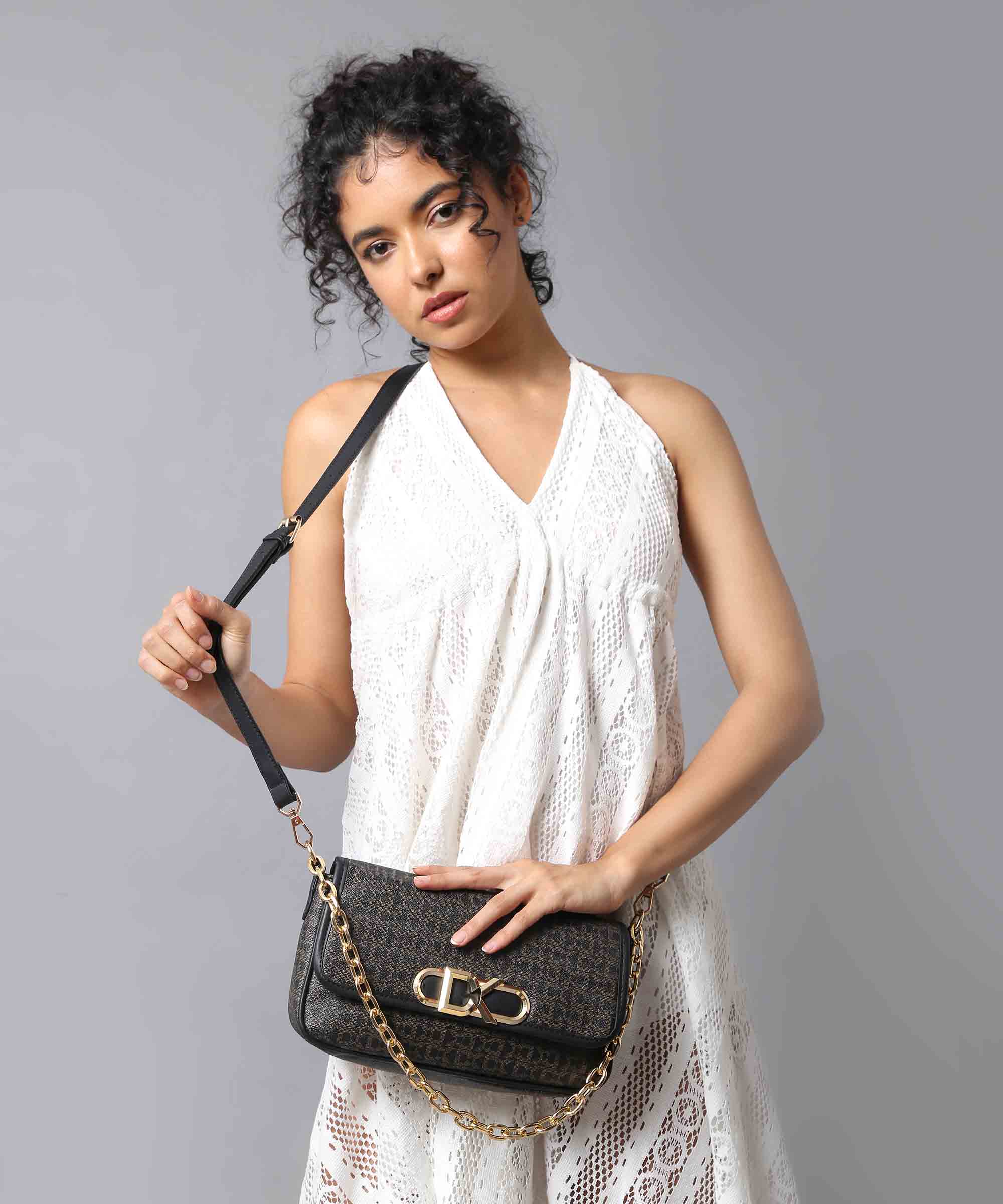 Diana Korr Monogram Convertible Sling and Shoulder Bag