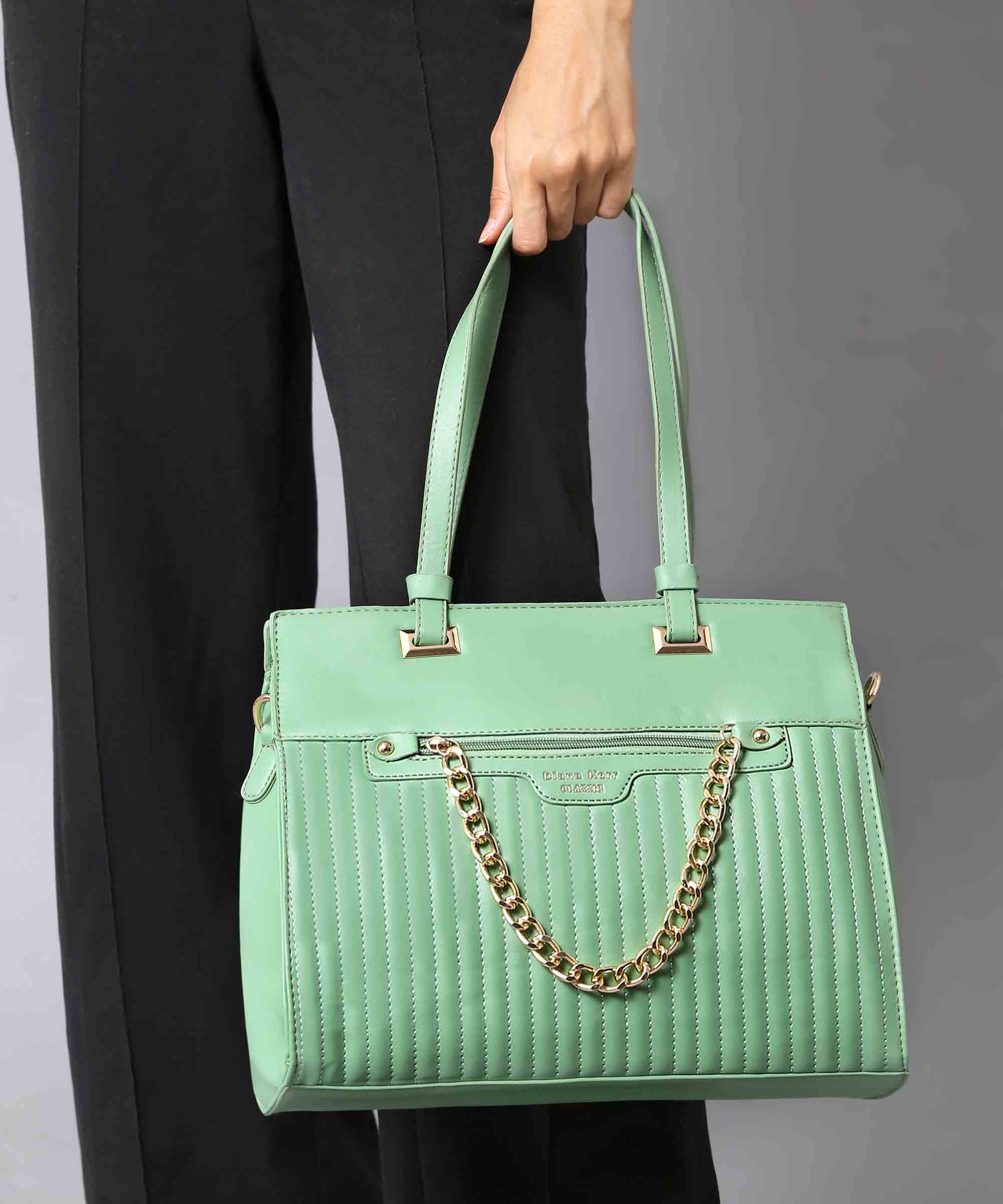 Diana Korr Quilted Chain Tote Bag