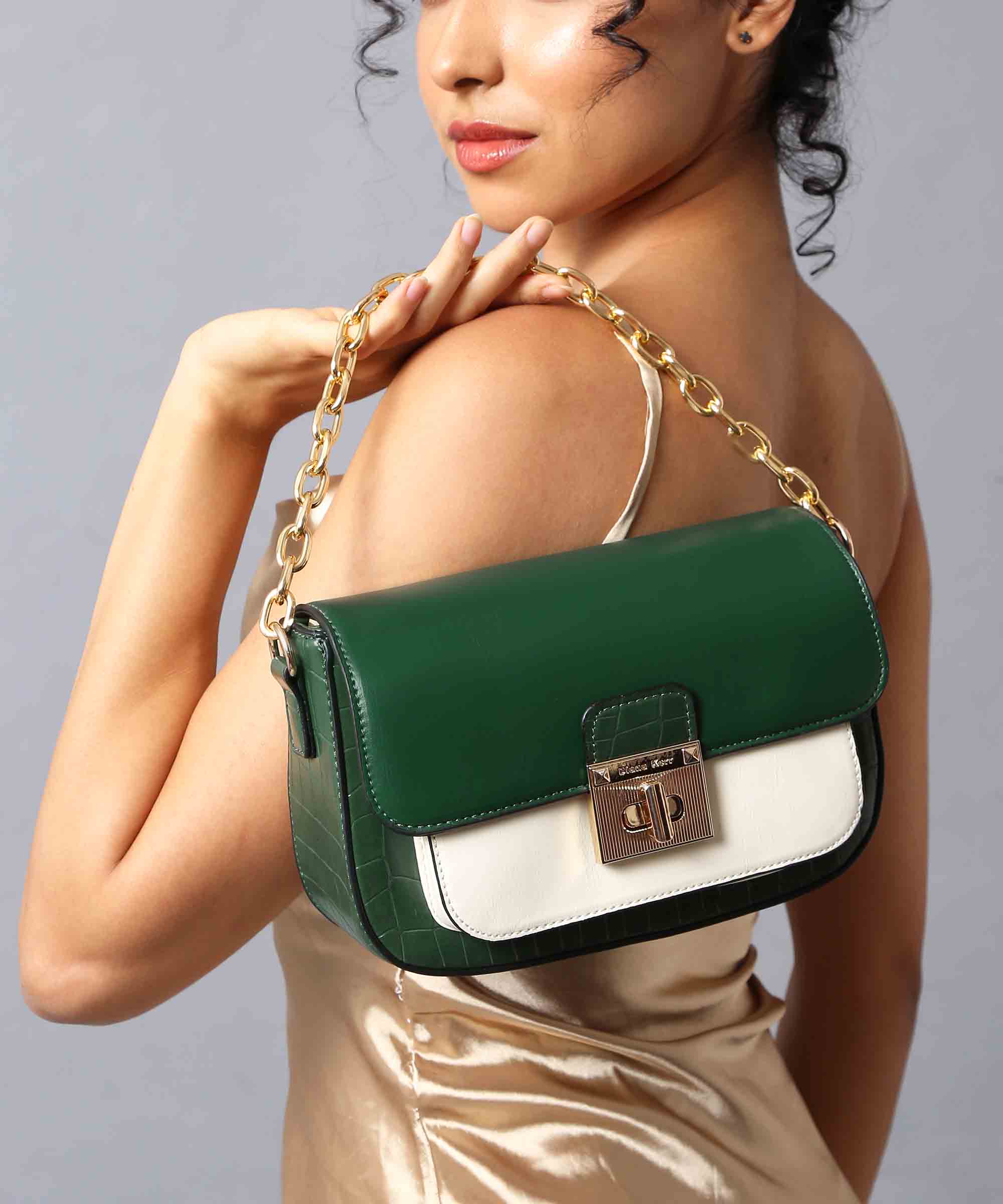 Diana Korr Chain Strap Convertible Shoulder and Sling Bag