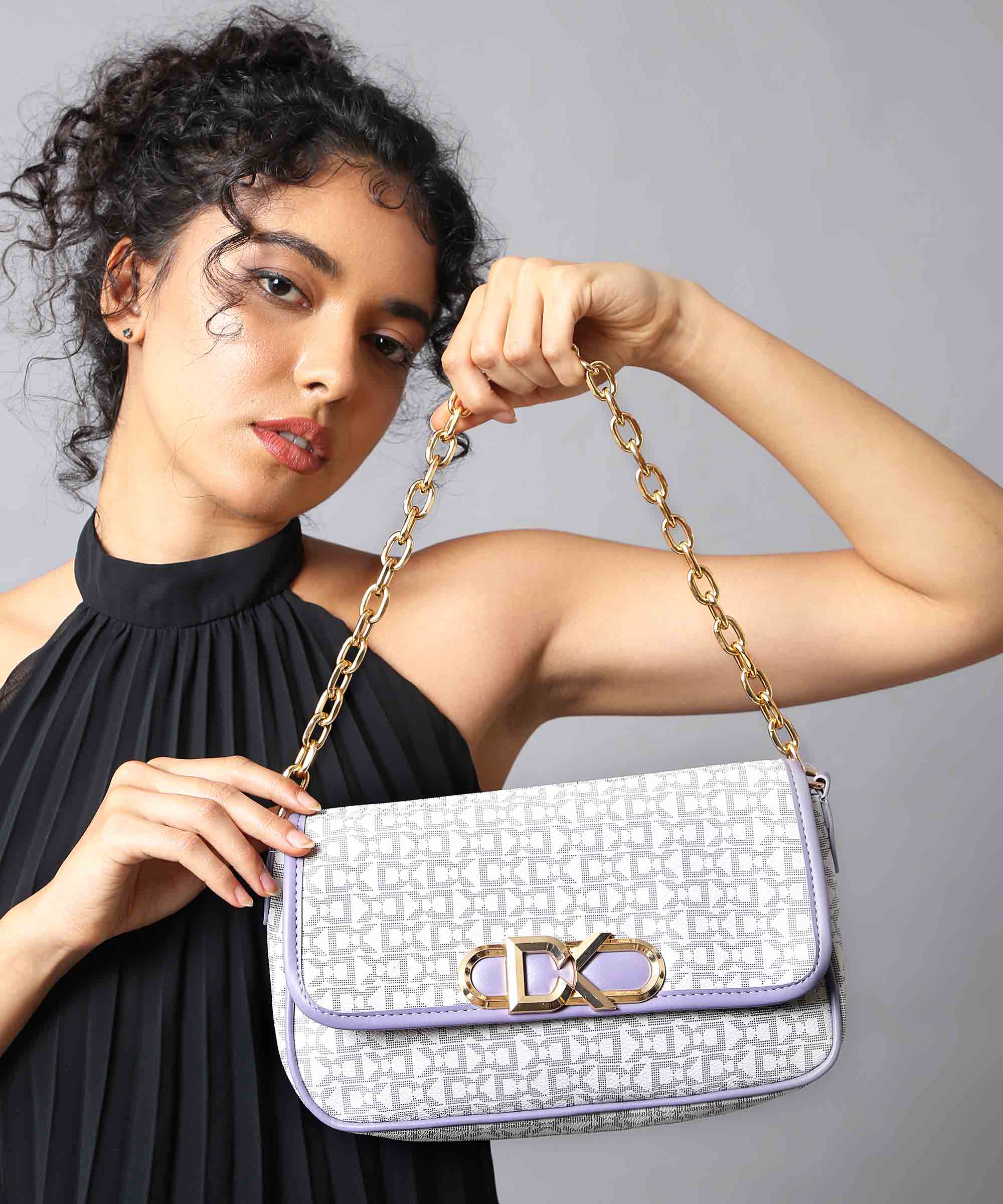 Diana Korr Monogram Convertible Sling and Shoulder Bag