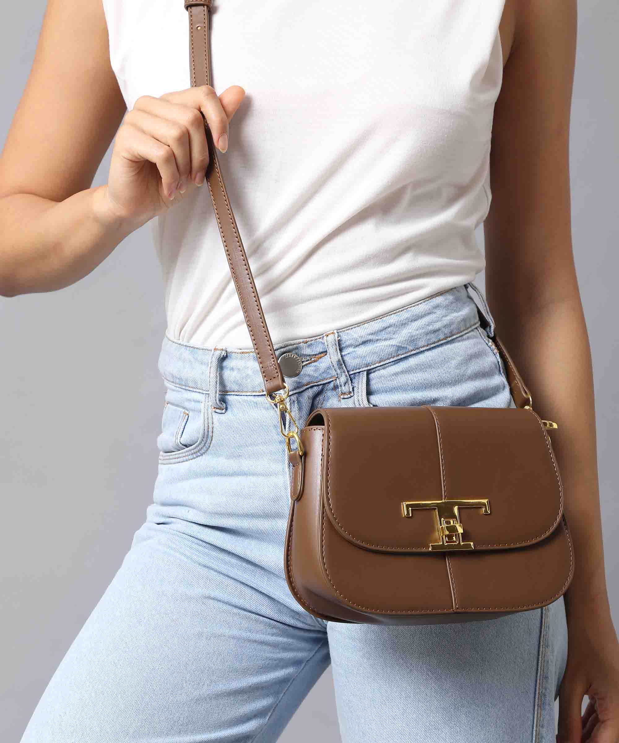 Filauri Luxe Gold Accented Sling Bag