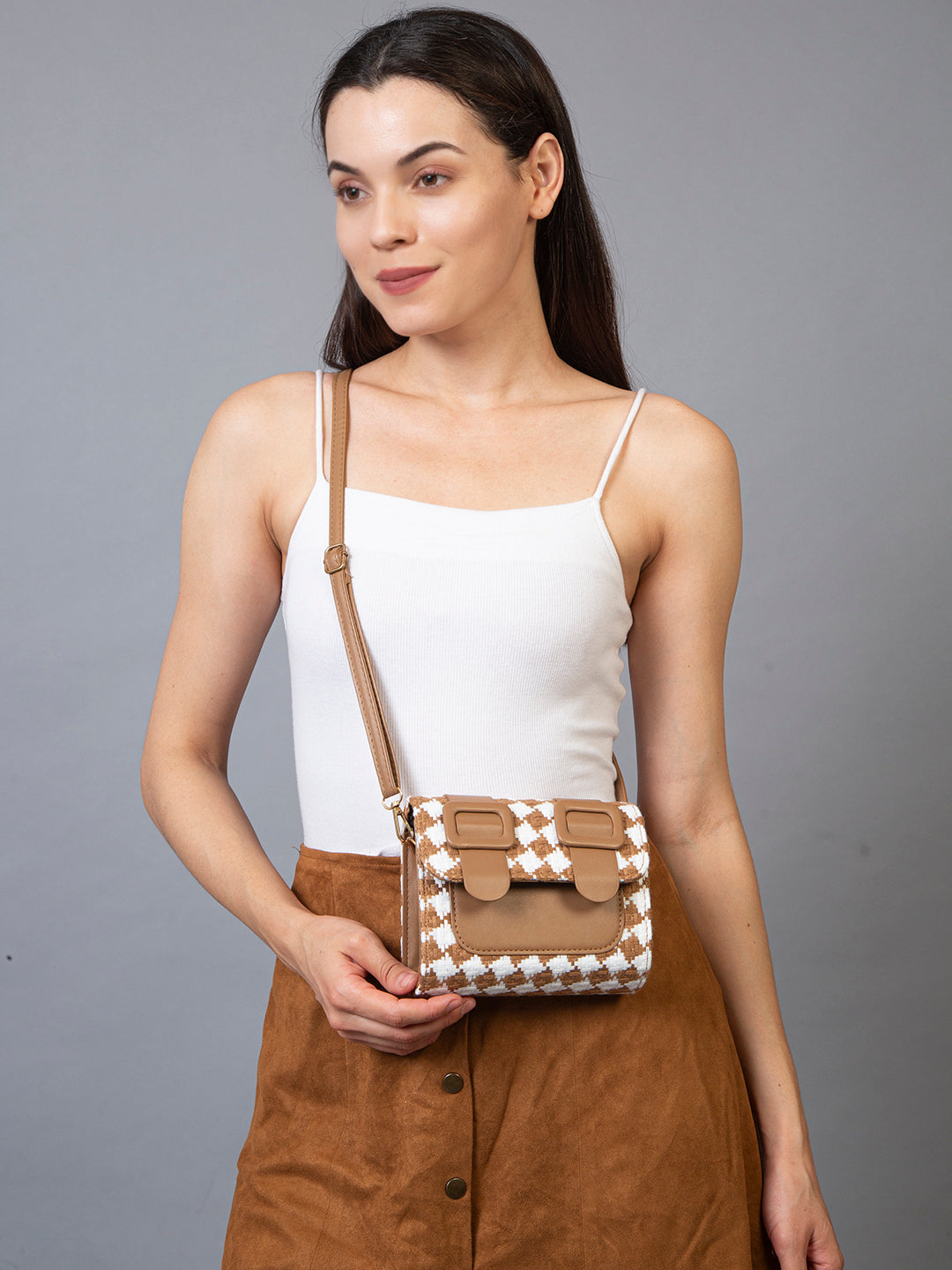 Filauri Checkered Mini Crossbody
