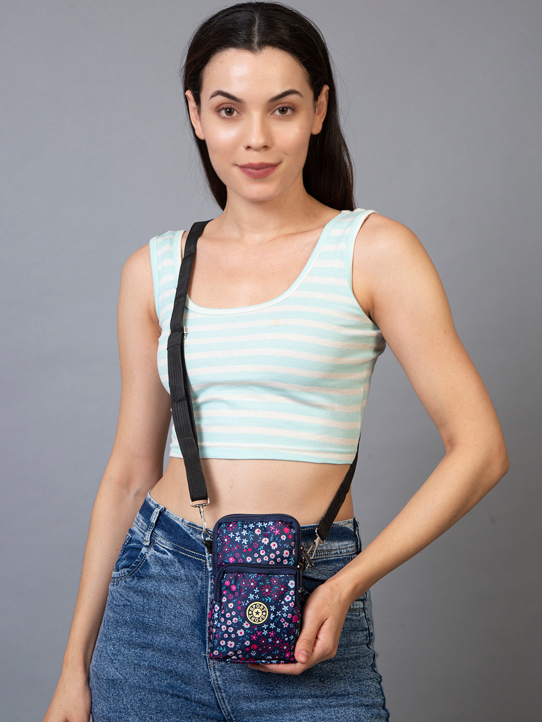 Filauri Floral Charm Crossbody Pouch