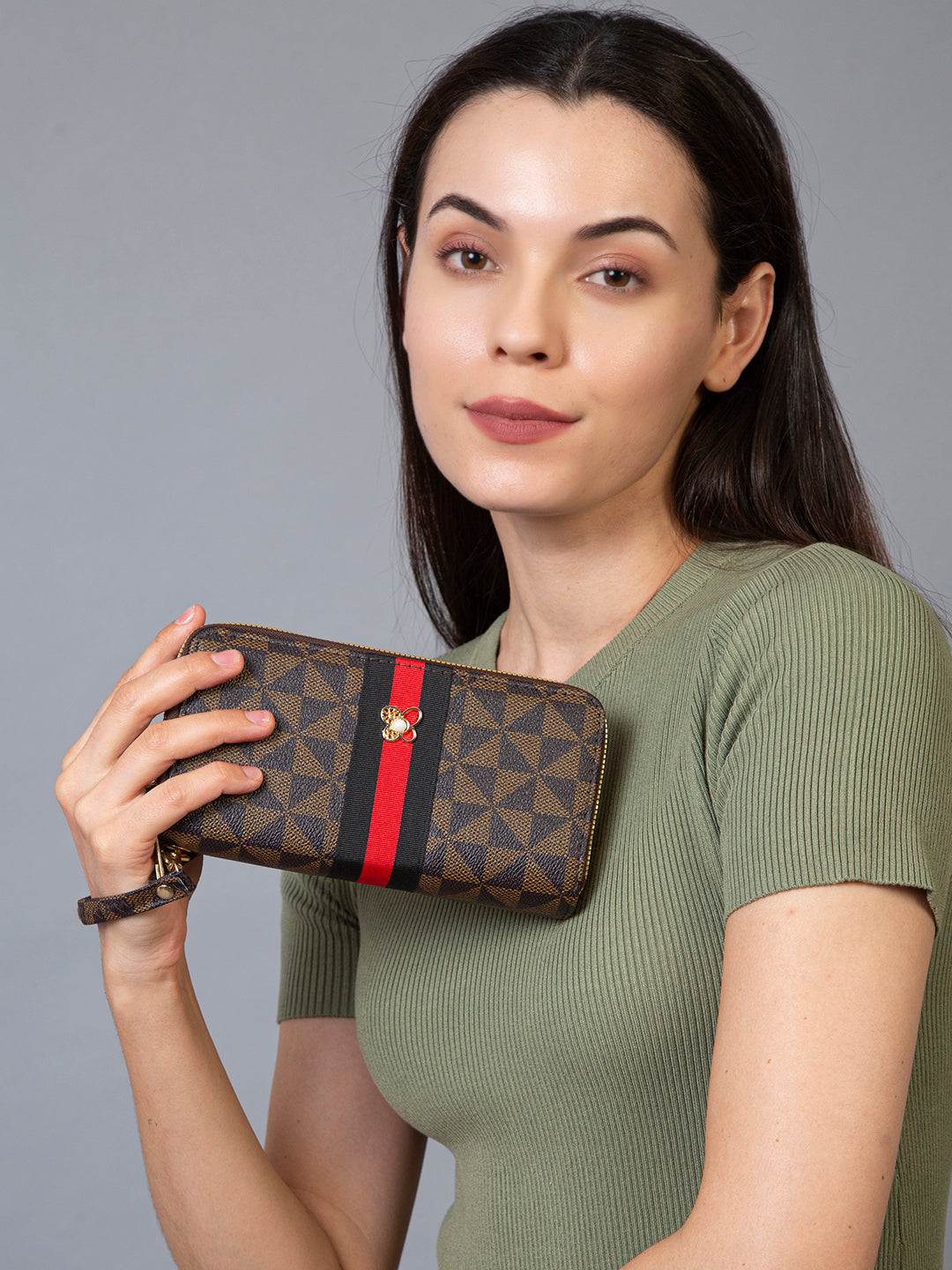 Filauri Elegant Dual-Zip Wallet with Patterned Design