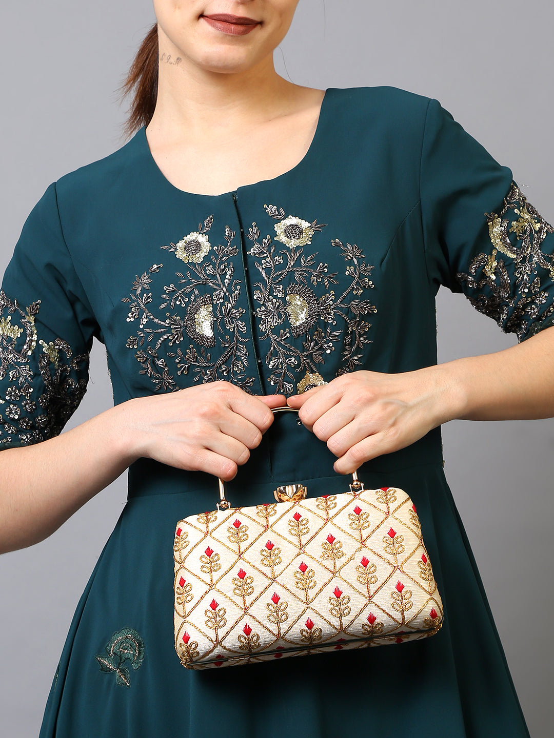 Filauri EleganceEmbrace Floral Clutch