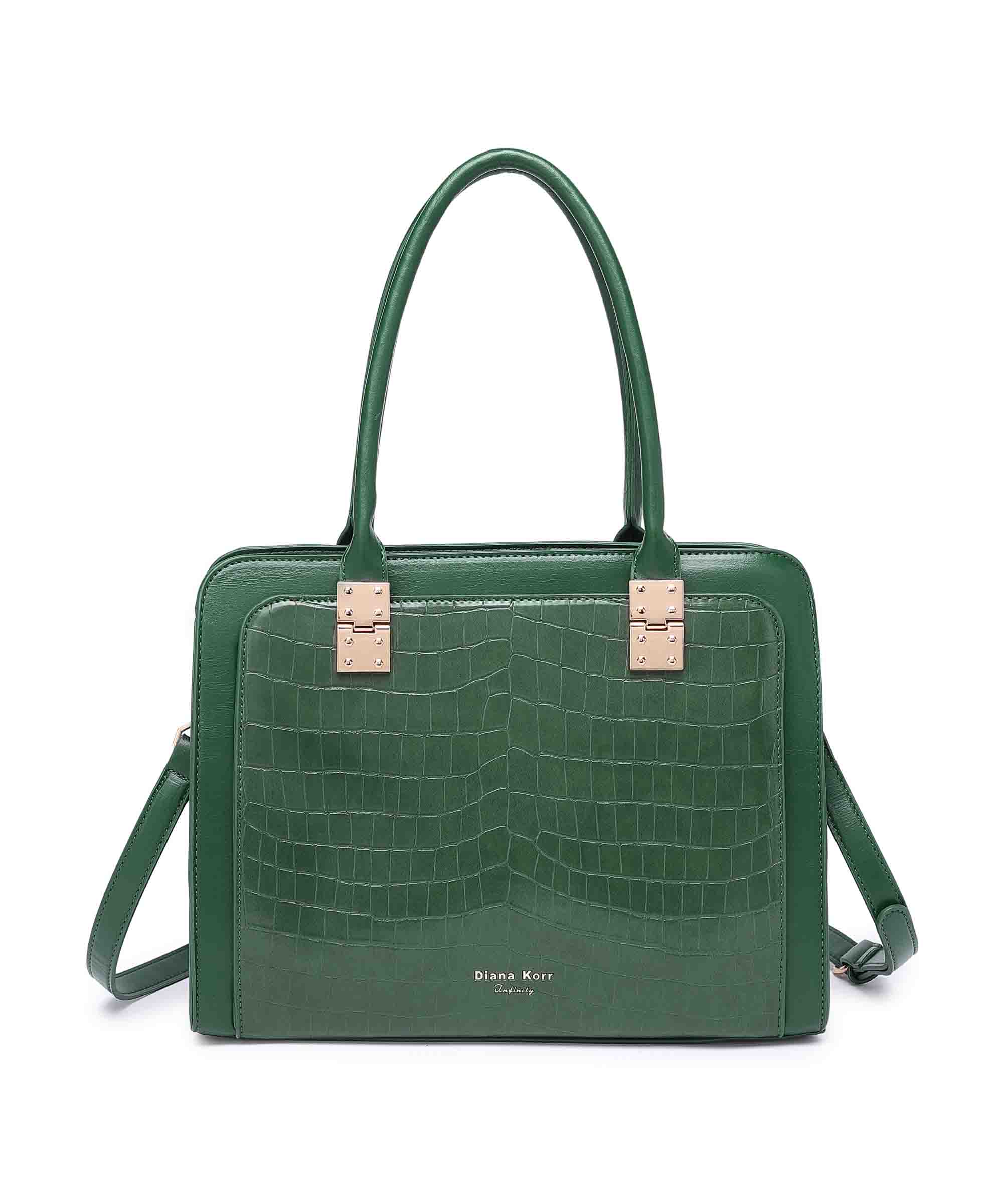 Diana Korr Croc-Embossed Structured Tote Bag