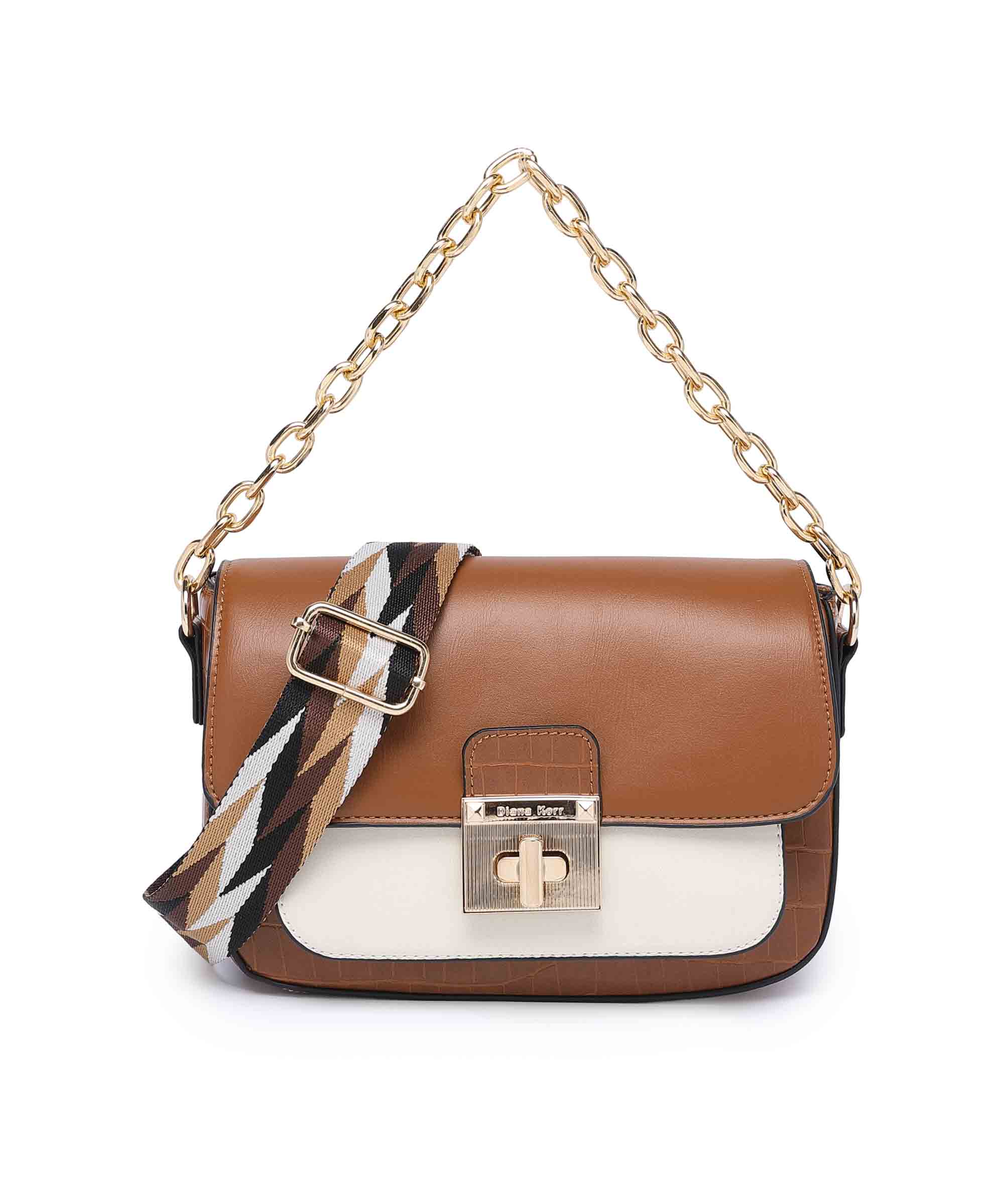 Diana Korr Chain Strap Convertible Shoulder and Sling Bag