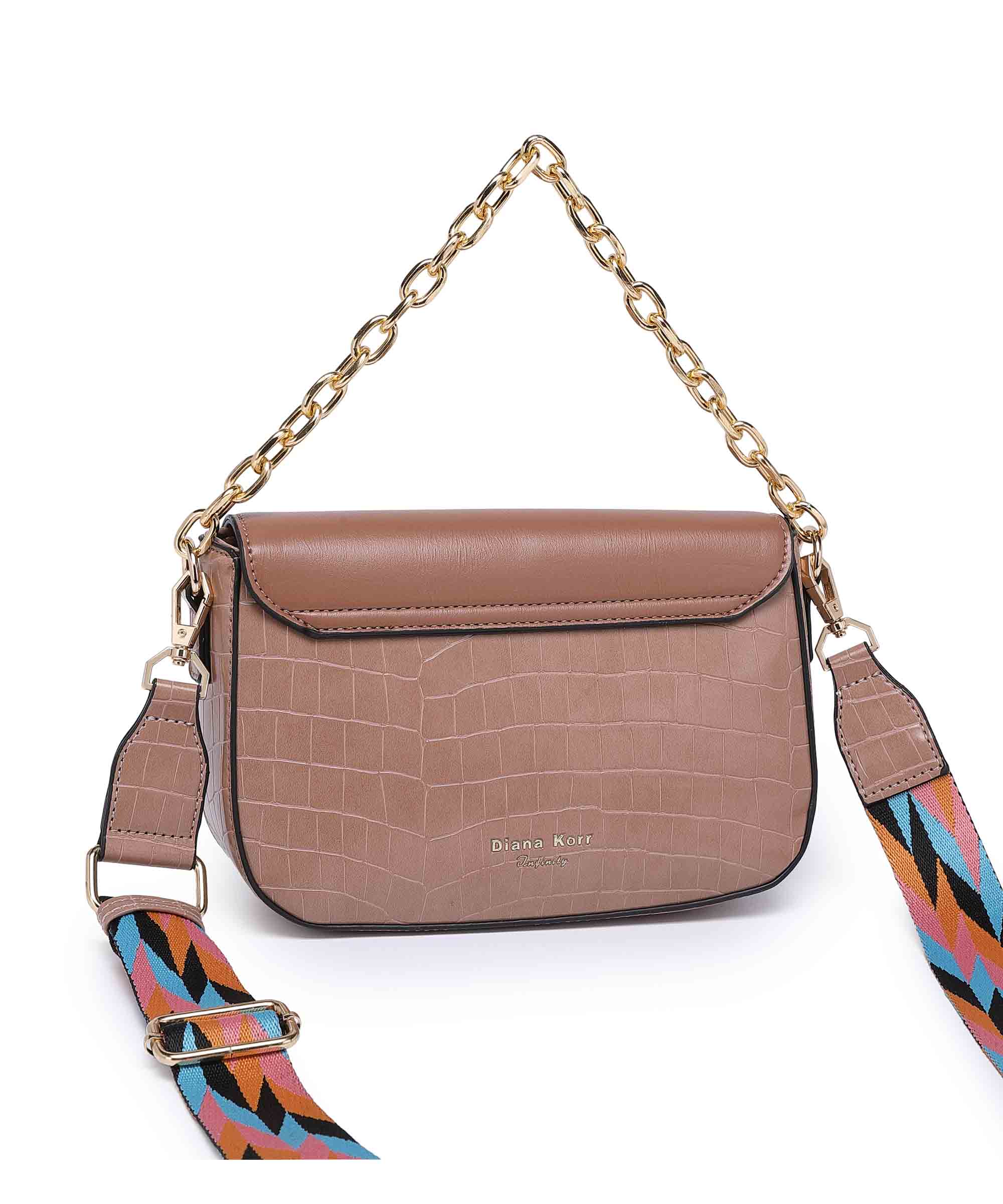 Diana Korr Chain Strap Convertible Shoulder and Sling Bag