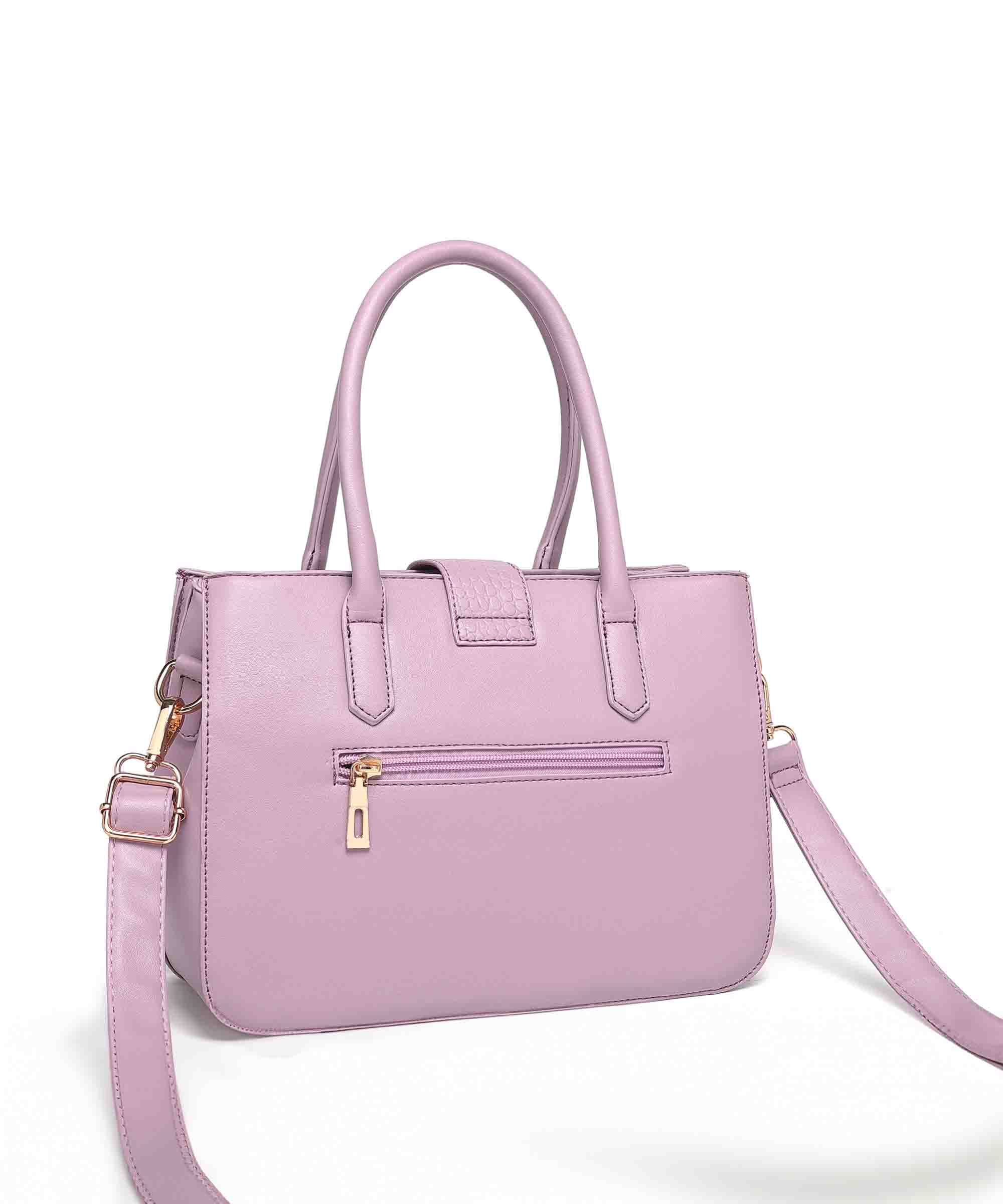 Diana Korr Croc-Embossed Satchel Bag
