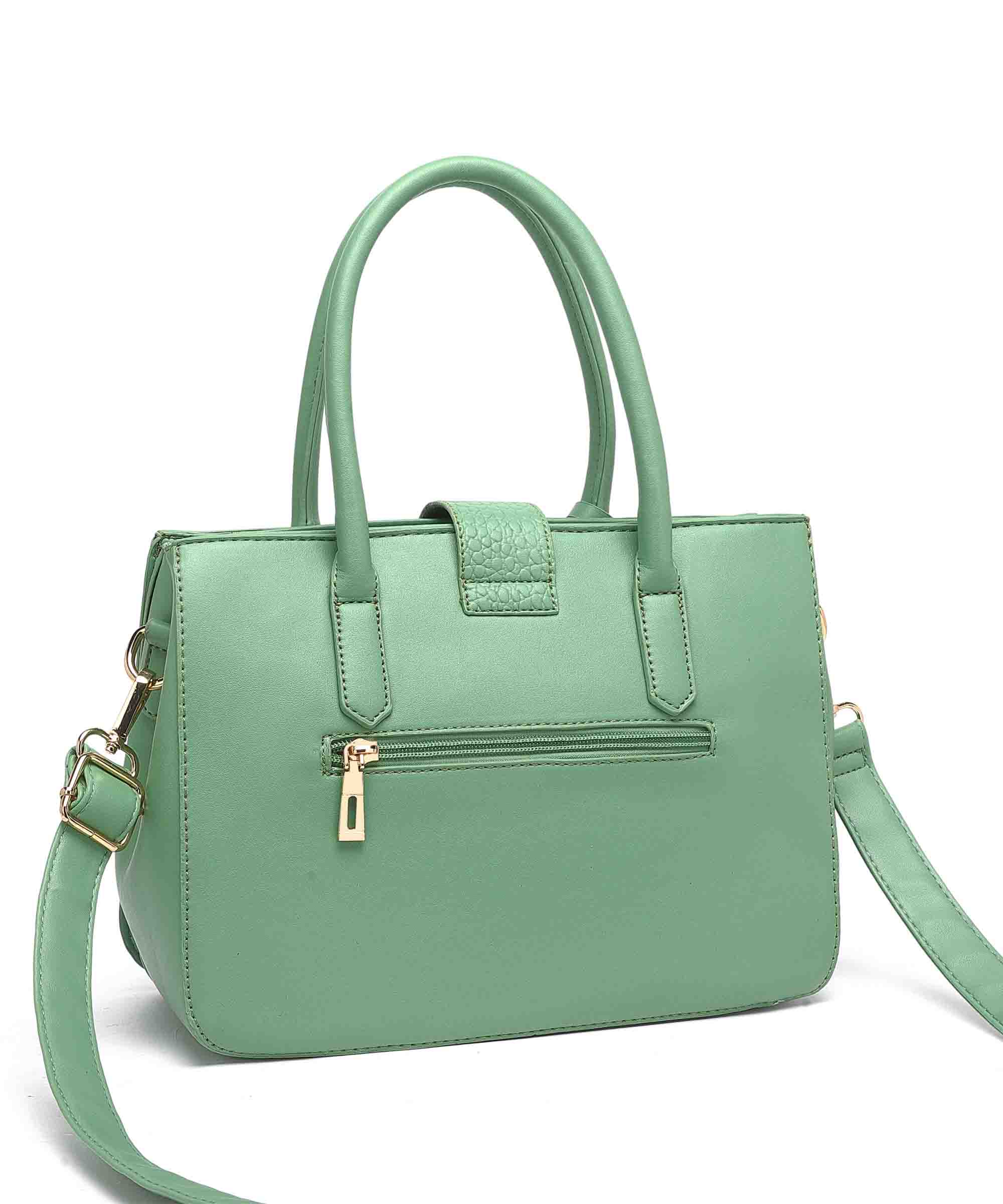 Diana Korr Croc-Embossed Satchel Bag