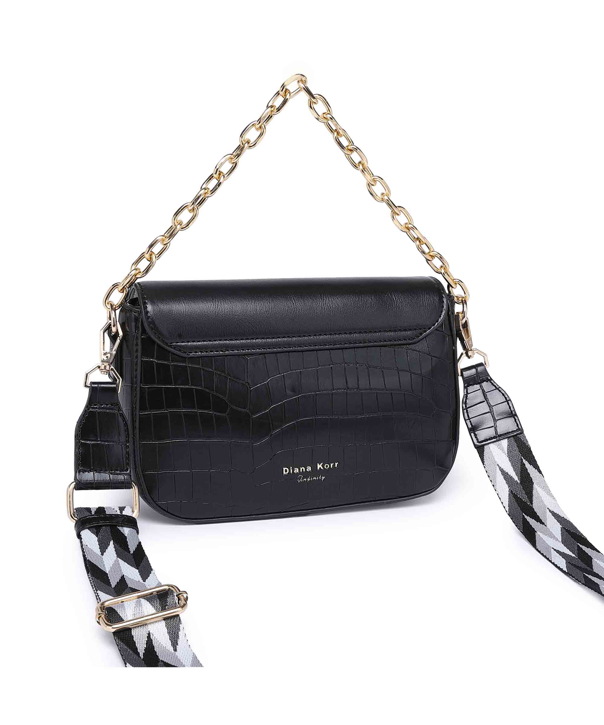 Diana Korr Chain Strap Convertible Shoulder and Sling Bag
