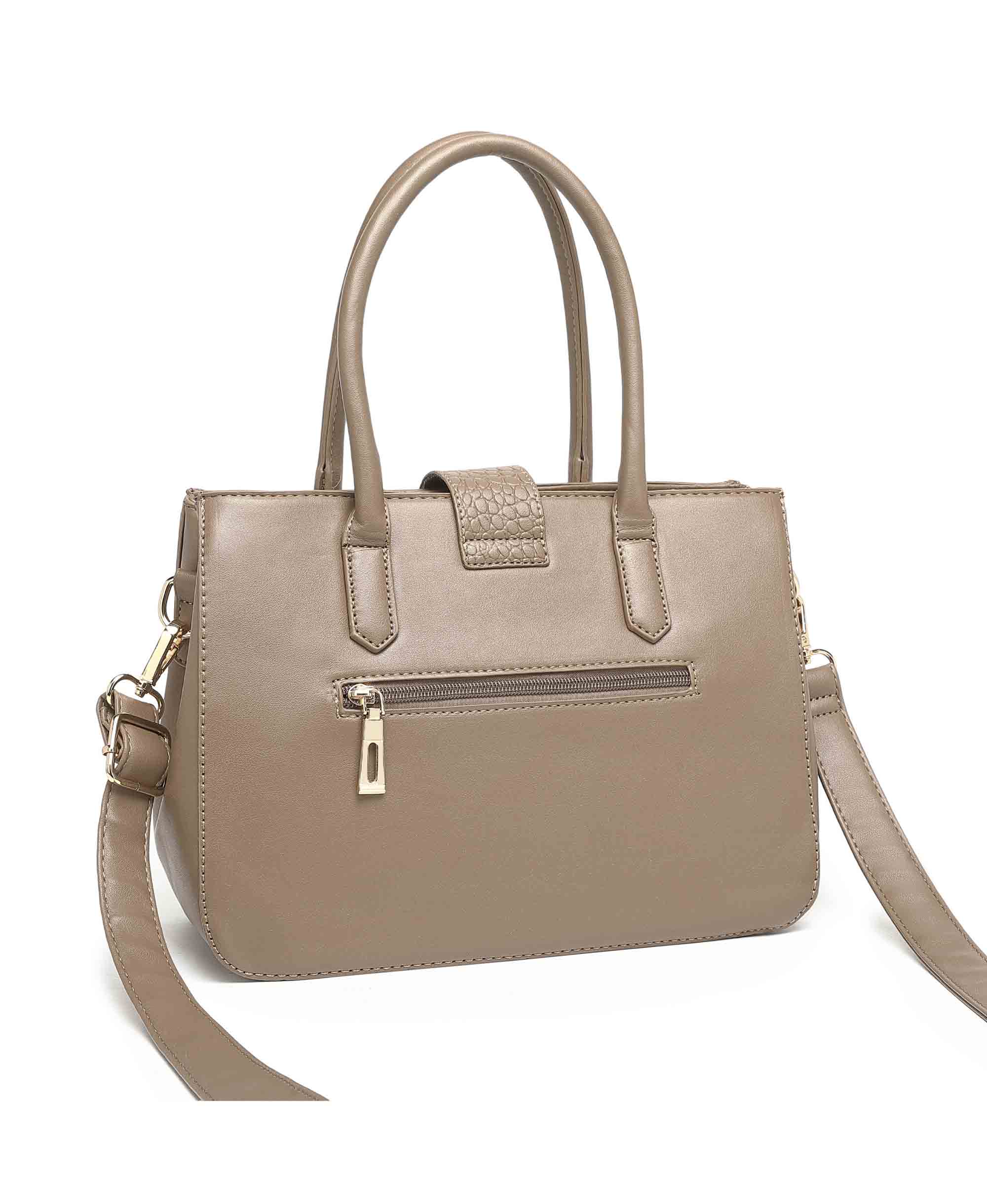 Diana Korr Croc-Embossed Satchel Bag