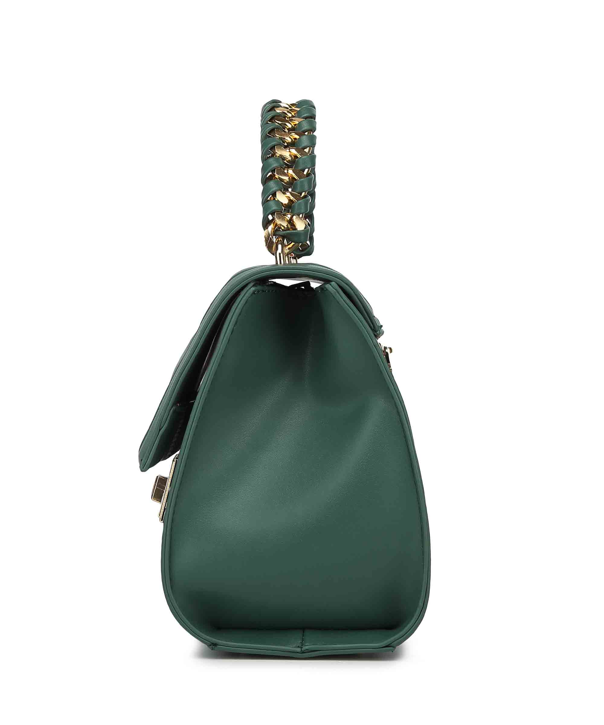 Stylish Top-Handle Bag with Quilted Detailing