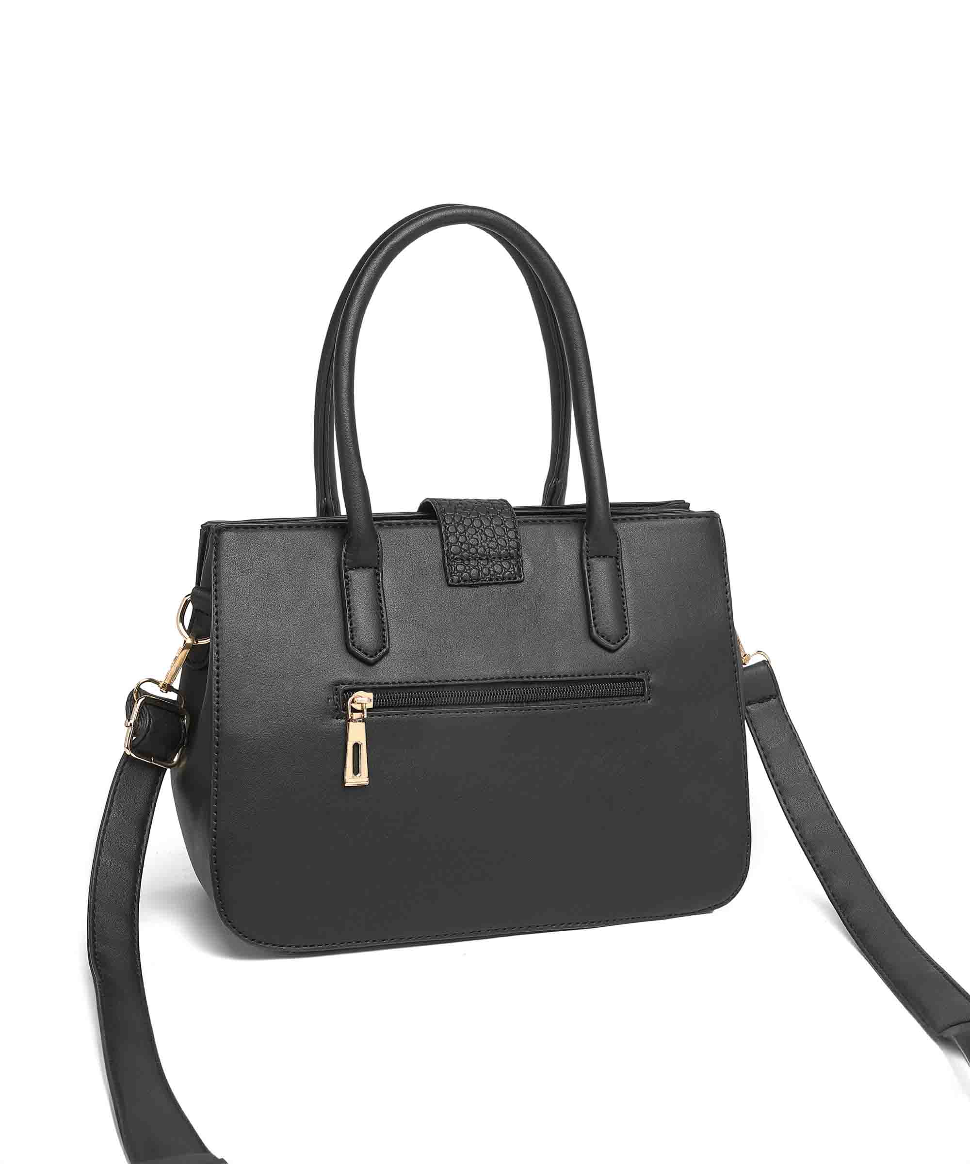 Diana Korr Croc-Embossed Satchel Bag