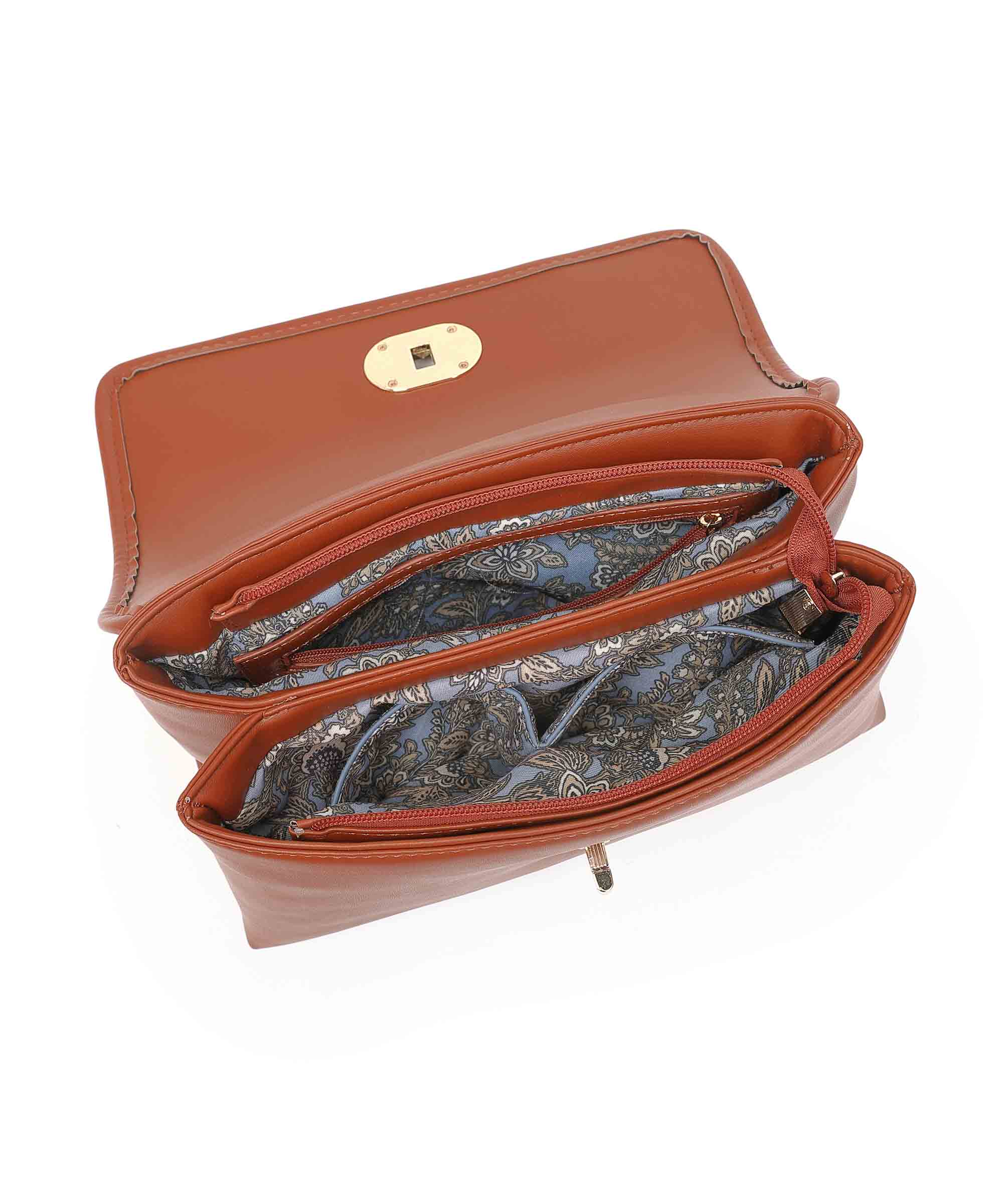 Diana Korr Woven Flap Shoulder Bag