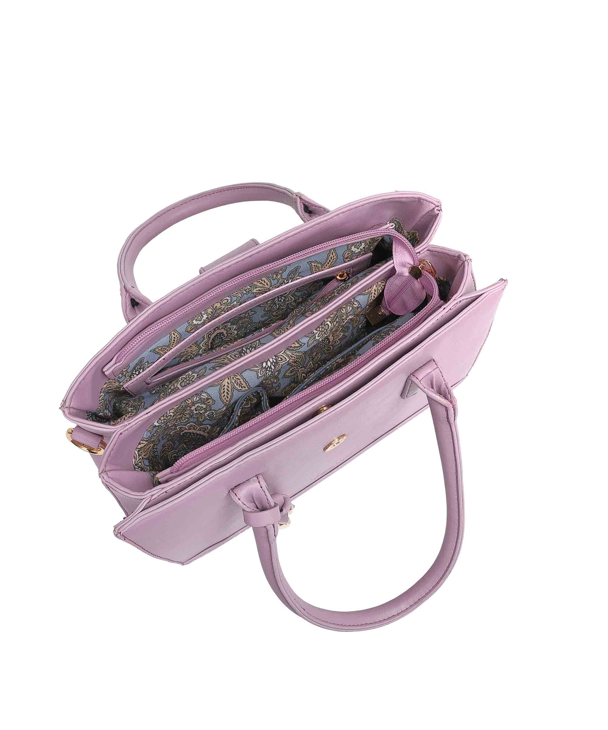 Diana Korr Croc-Embossed Satchel Bag