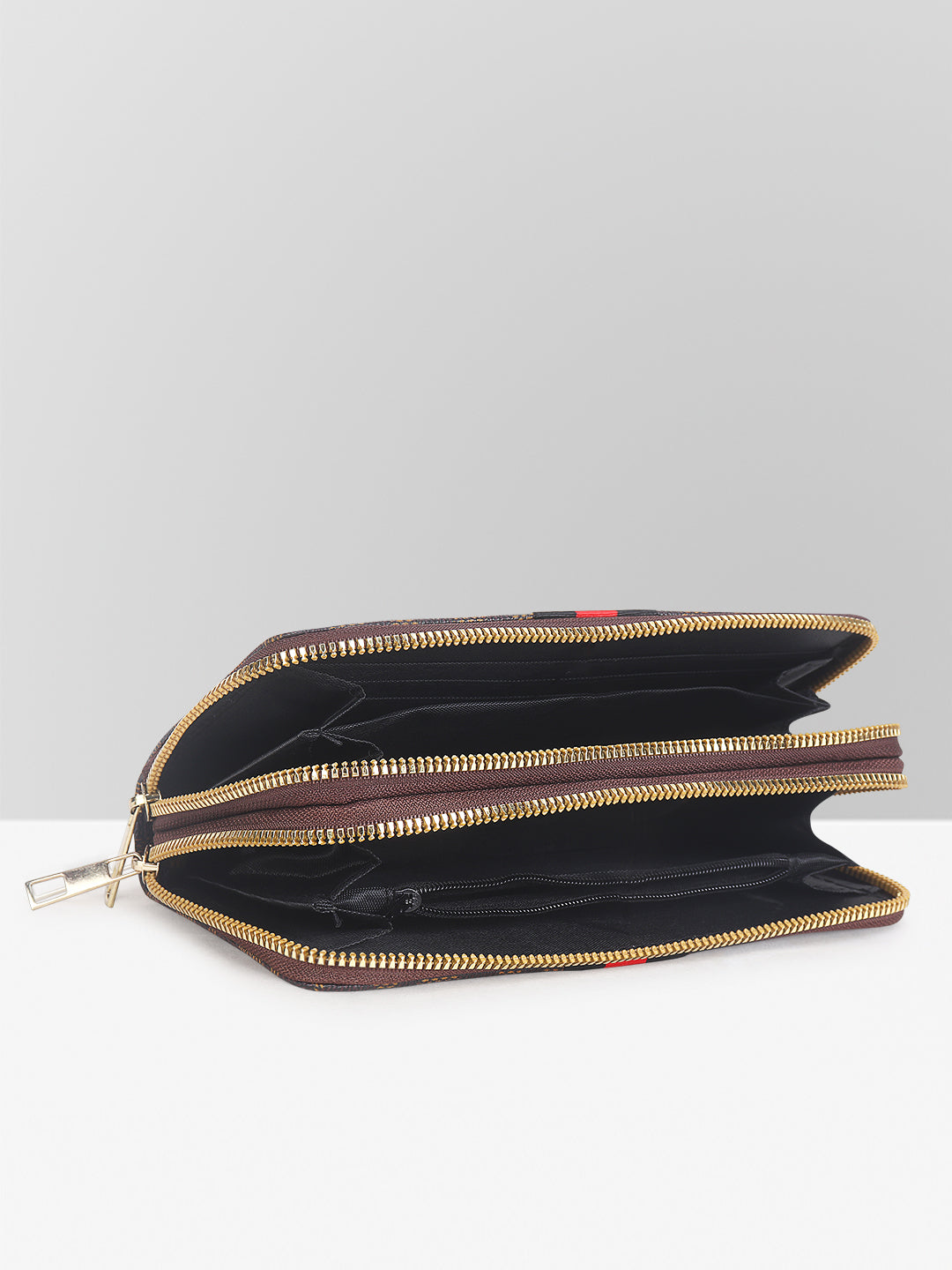 Filauri Elegant Dual-Zip Wallet with Patterned Design