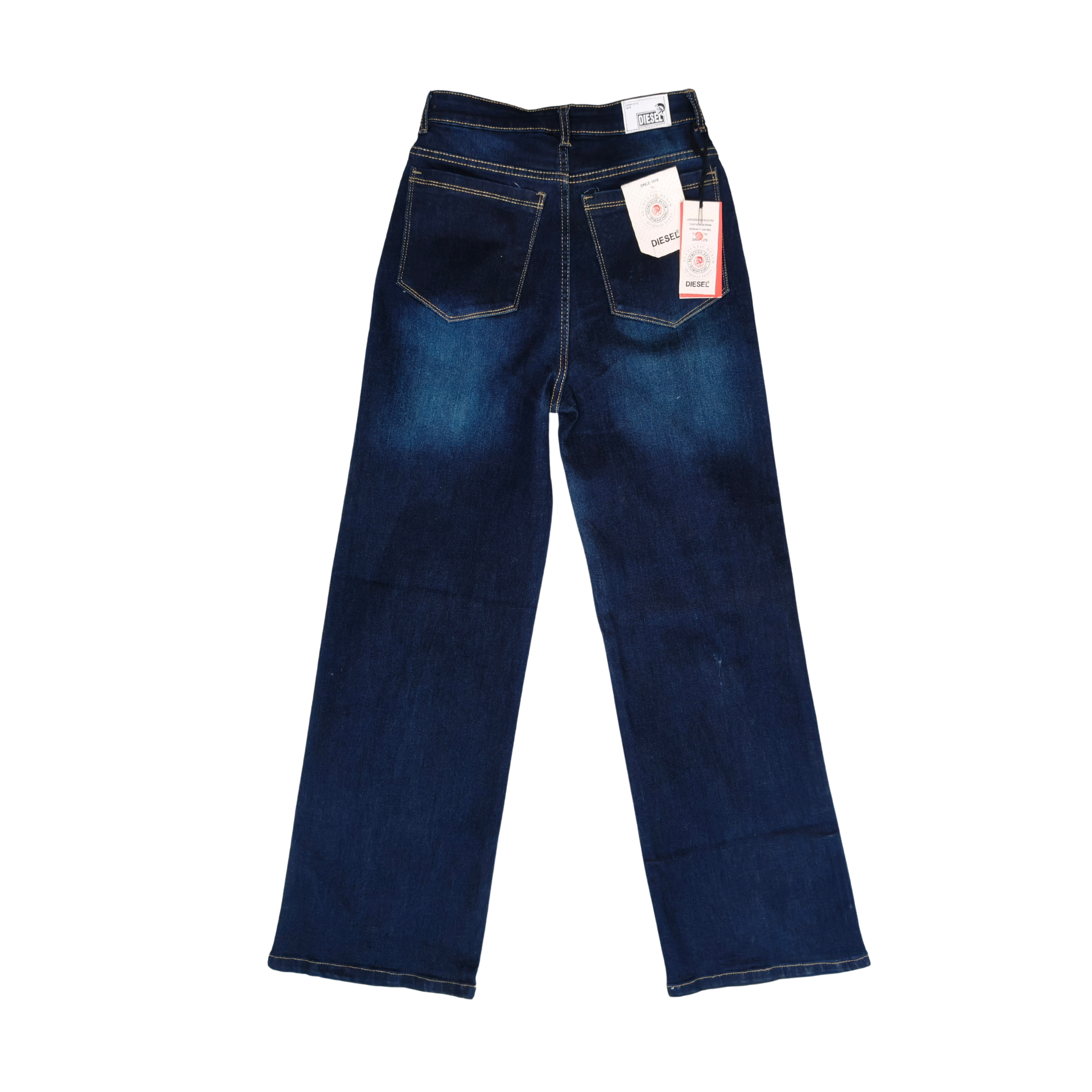 Filauri Women's Dark Blue High Rise Wide Leg Stretchable Jeans